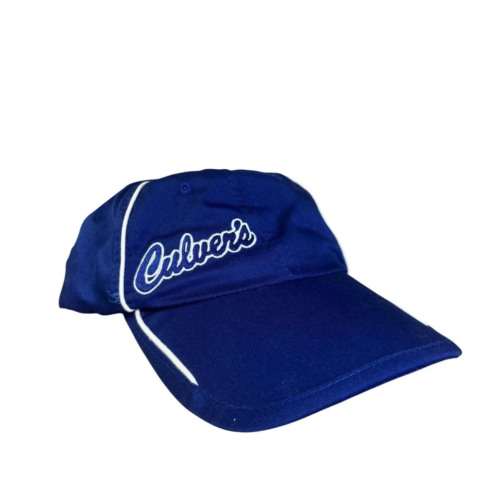 Culver's Hat Cap Fitted Mens One Size Blue Employee Work Restaurant CU37525B